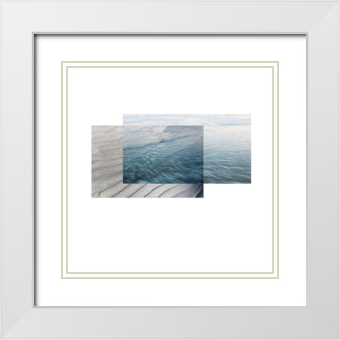Beach Sand White Modern Wood Framed Art Print with Double Matting by Mourier, Lily