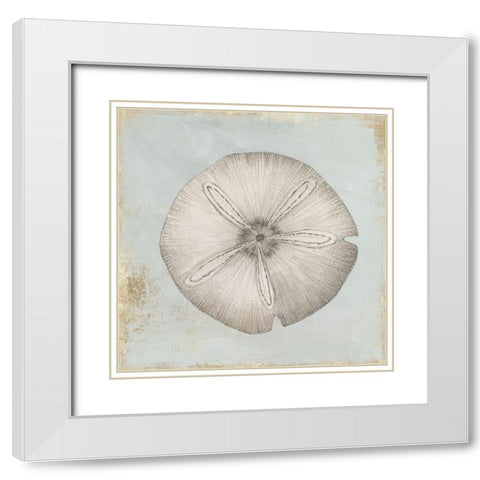Sands of Time I White Modern Wood Framed Art Print with Double Matting by Lily K