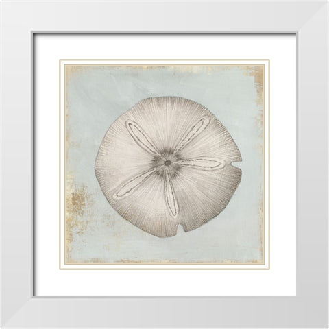Sands of Time I White Modern Wood Framed Art Print with Double Matting by Lily K