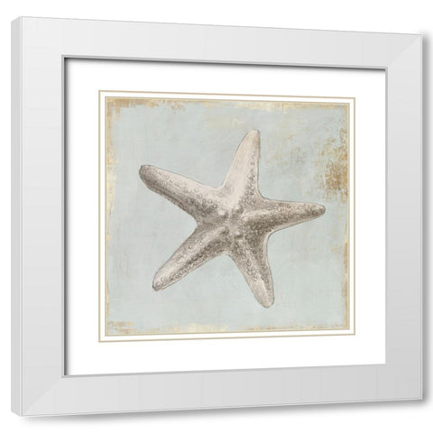 Sands of Time II White Modern Wood Framed Art Print with Double Matting by Lily K