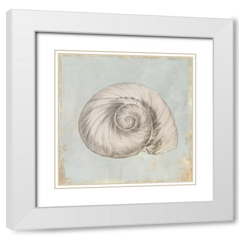 Sands of Time III White Modern Wood Framed Art Print with Double Matting by Lily K