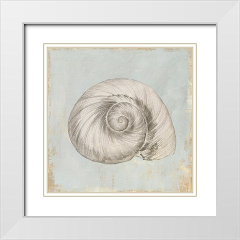 Sands of Time III White Modern Wood Framed Art Print with Double Matting by Lily K