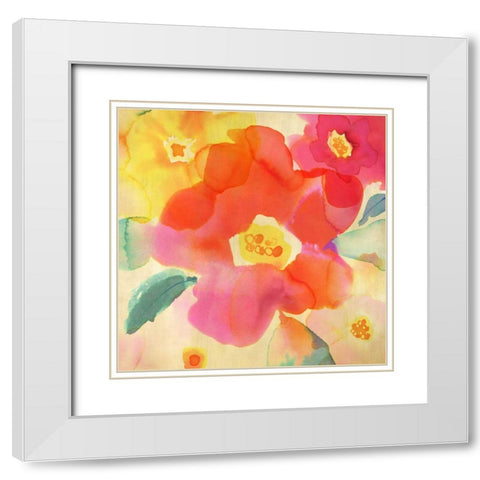 So Joyful I White Modern Wood Framed Art Print with Double Matting by Berg, Margaret