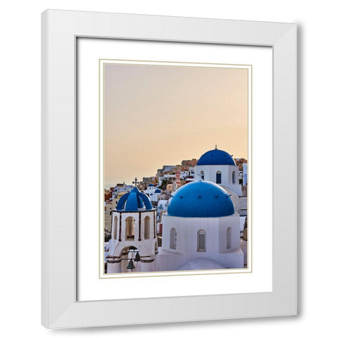 Quietude White Modern Wood Framed Art Print with Double Matting by Boateng, Michael K.