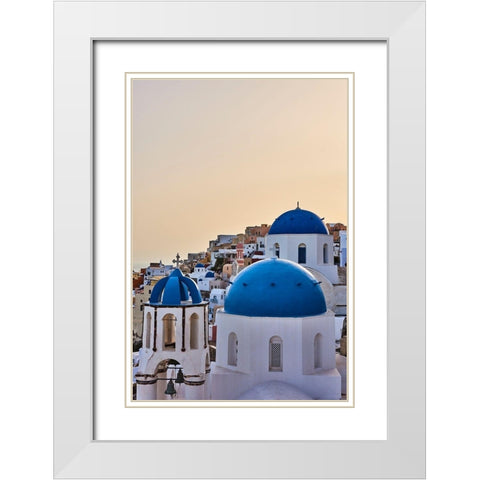 Quietude White Modern Wood Framed Art Print with Double Matting by Boateng, Michael K.