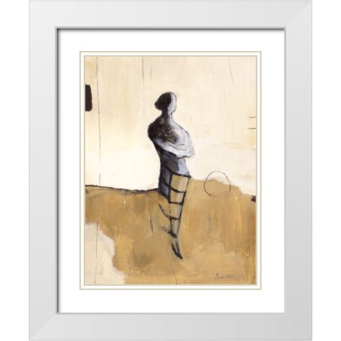 Pose I White Modern Wood Framed Art Print with Double Matting by Pulliam, Mark