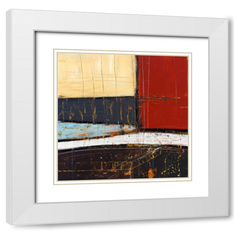 Draft I White Modern Wood Framed Art Print with Double Matting by Pulliam, Mark