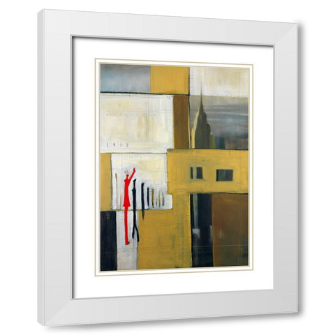 Chrystler Mann White Modern Wood Framed Art Print with Double Matting by Pulliam, Mark