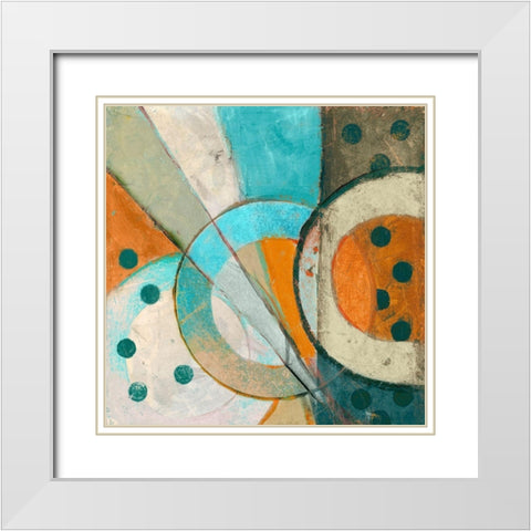 Descending White Modern Wood Framed Art Print with Double Matting by van der Hart, Marjolyn