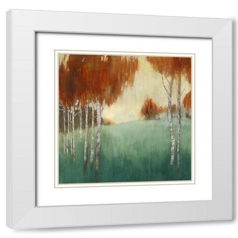 Spice Country I White Modern Wood Framed Art Print with Double Matting by Woods, Maya