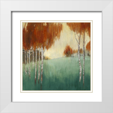 Spice Country I White Modern Wood Framed Art Print with Double Matting by Woods, Maya