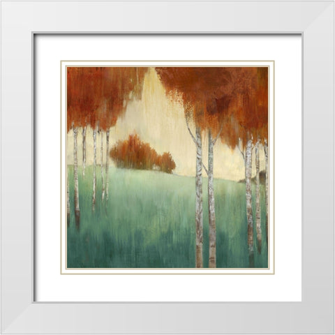 Spice Counry II White Modern Wood Framed Art Print with Double Matting by Woods, Maya