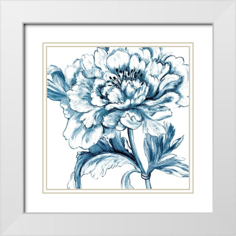 Norwegian Botanical II White Modern Wood Framed Art Print with Double Matting by Woods, Maya