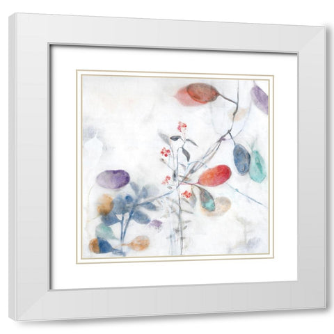 Flush of Fragrance II White Modern Wood Framed Art Print with Double Matting by Woods, Maya