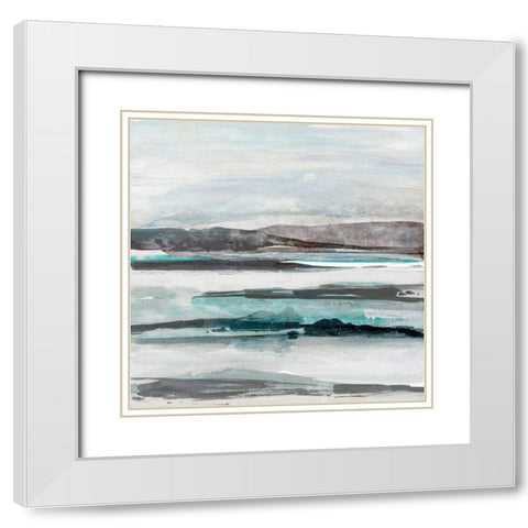 Rain Delays IIÂ  White Modern Wood Framed Art Print with Double Matting by Woods, Maya