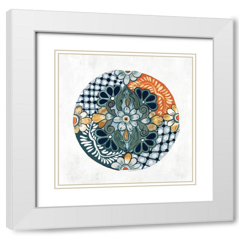 Encompass Beauty I White Modern Wood Framed Art Print with Double Matting by Woods, Maya