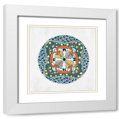 Encompass Beauty II White Modern Wood Framed Art Print with Double Matting by Woods, Maya