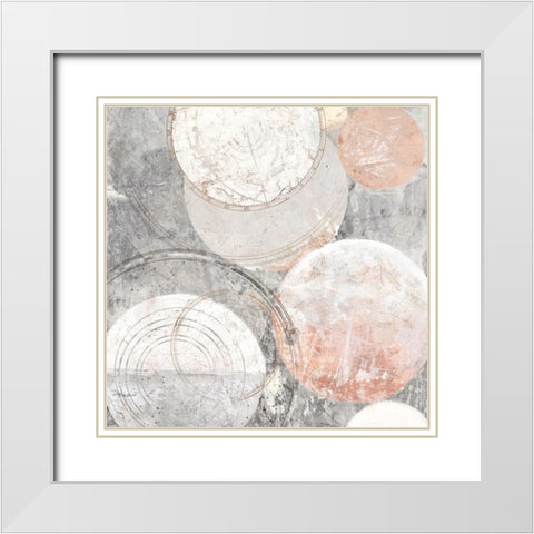 Over the Moon II  White Modern Wood Framed Art Print with Double Matting by Woods, Maya