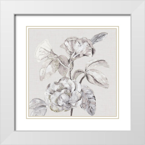 Collaborate II  White Modern Wood Framed Art Print with Double Matting by Woods, Maya
