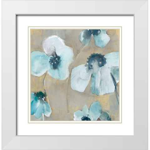 Nesting II   White Modern Wood Framed Art Print with Double Matting by Woods, Maya