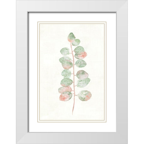Florida Leaves I White Modern Wood Framed Art Print with Double Matting by Woods, Maya