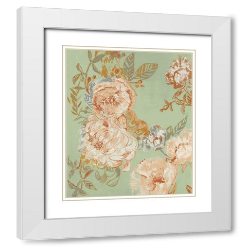 Garden Senses I  White Modern Wood Framed Art Print with Double Matting by Woods, Maya