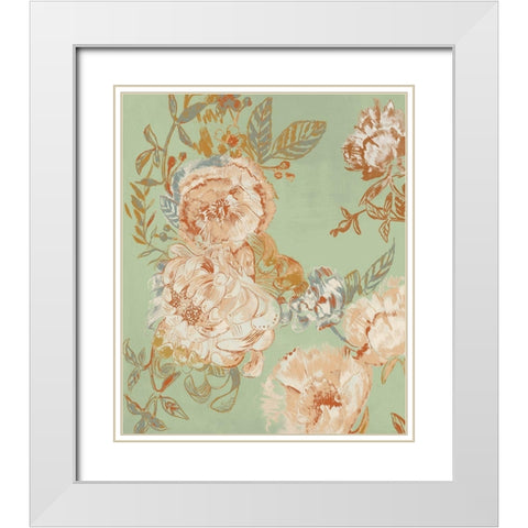 Garden Senses I  White Modern Wood Framed Art Print with Double Matting by Woods, Maya