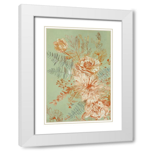 Garden Senses III White Modern Wood Framed Art Print with Double Matting by Woods, Maya