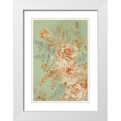 Garden Senses III White Modern Wood Framed Art Print with Double Matting by Woods, Maya