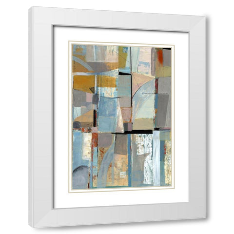 Brilliant Clouds II White Modern Wood Framed Art Print with Double Matting by Woods, Maya