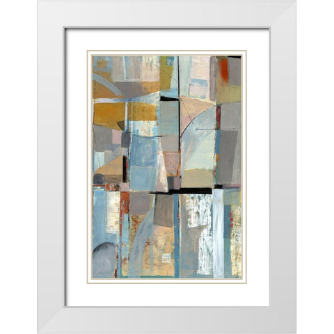 Brilliant Clouds II White Modern Wood Framed Art Print with Double Matting by Woods, Maya