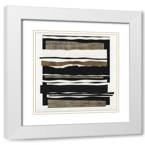 Time After Time II White Modern Wood Framed Art Print with Double Matting by Woods, Maya