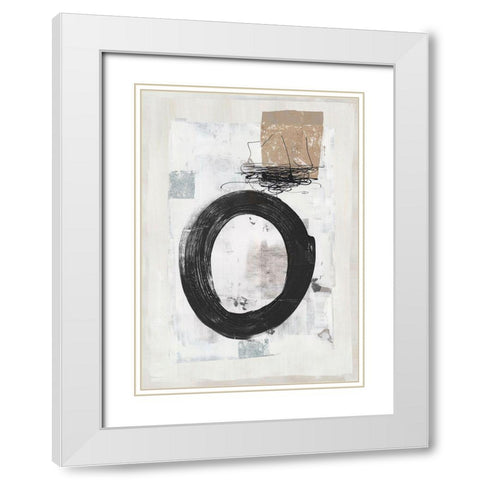 Open Skies  White Modern Wood Framed Art Print with Double Matting by Woods, Maya