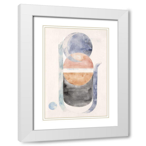 Space Galaxy I  White Modern Wood Framed Art Print with Double Matting by Woods, Maya