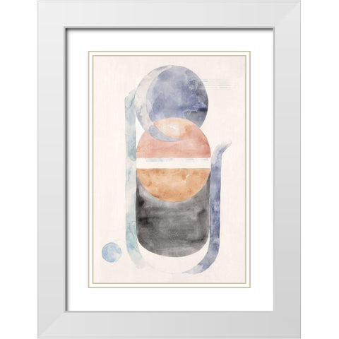 Space Galaxy I  White Modern Wood Framed Art Print with Double Matting by Woods, Maya