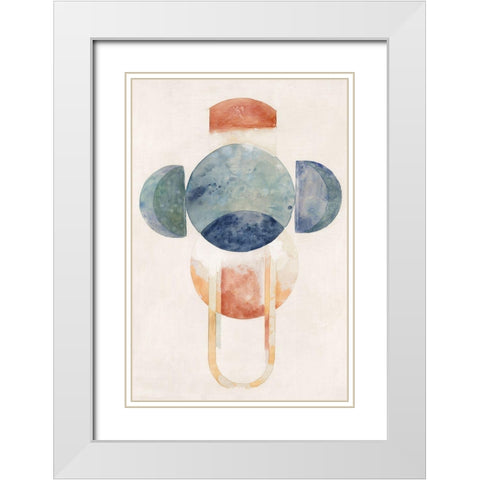 Space Galaxy II  White Modern Wood Framed Art Print with Double Matting by Woods, Maya