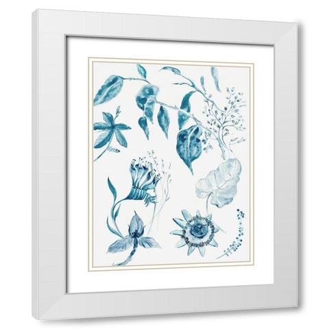 Jacobeen II White Modern Wood Framed Art Print with Double Matting by Woods, Maya