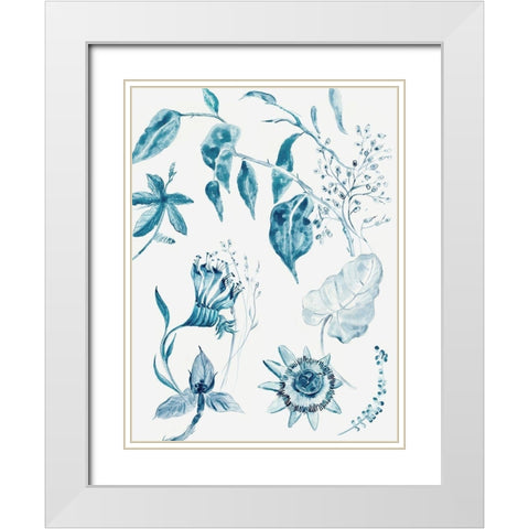 Jacobeen II White Modern Wood Framed Art Print with Double Matting by Woods, Maya