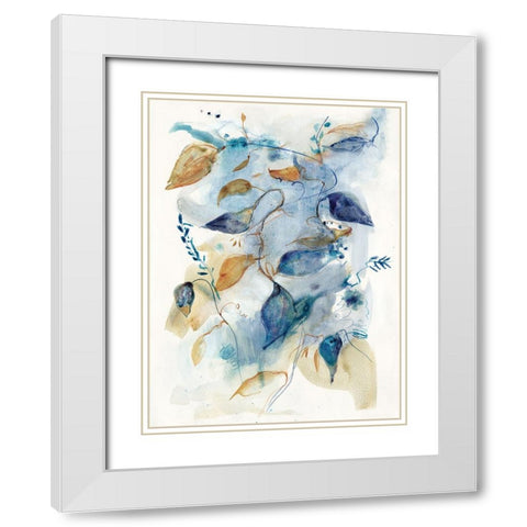 Woodland Flora II  White Modern Wood Framed Art Print with Double Matting by Woods, Maya