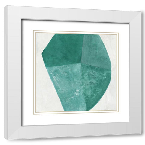 Reflecting Form I  White Modern Wood Framed Art Print with Double Matting by Woods, Maya