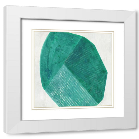 Reflecting Form II  White Modern Wood Framed Art Print with Double Matting by Woods, Maya