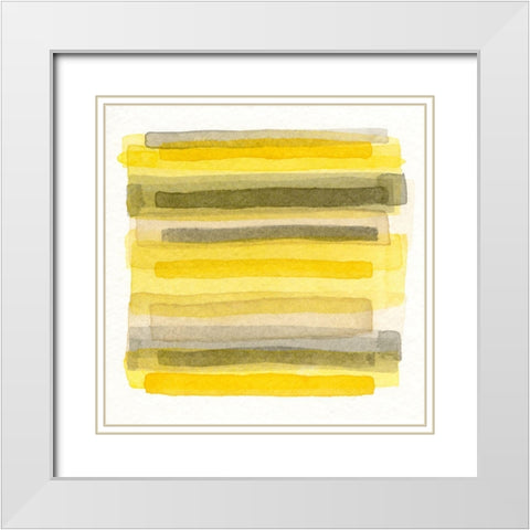 Citrus I White Modern Wood Framed Art Print with Double Matting by Nikki Galapon