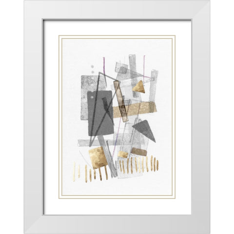 Fly City I White Modern Wood Framed Art Print with Double Matting by Galapon, Nicki