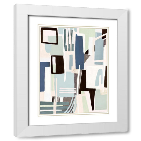 Song Of Harmony II  White Modern Wood Framed Art Print with Double Matting by Galapon, Nikki