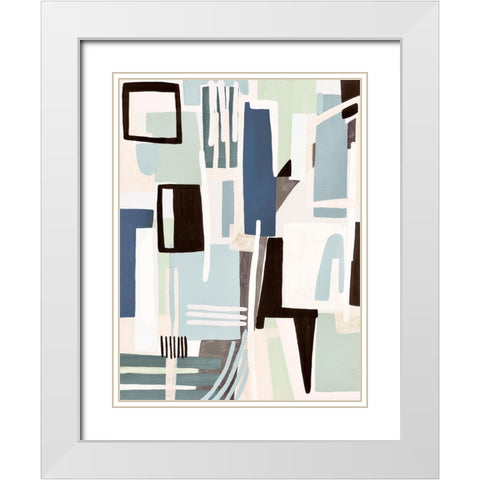 Song Of Harmony II  White Modern Wood Framed Art Print with Double Matting by Galapon, Nikki
