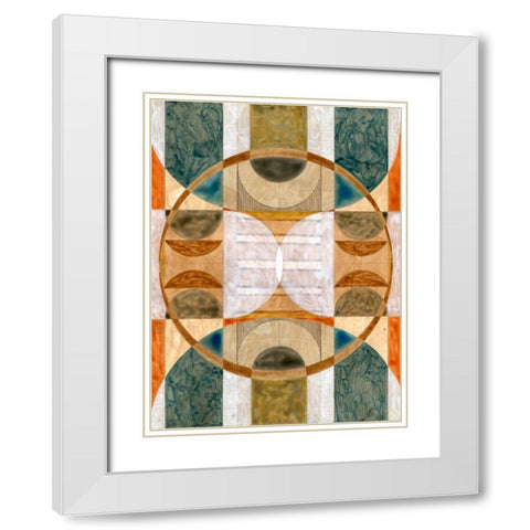 Geometric Dreams II  White Modern Wood Framed Art Print with Double Matting by Galapon, Nikki