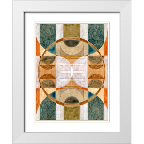 Geometric Dreams II  White Modern Wood Framed Art Print with Double Matting by Galapon, Nikki
