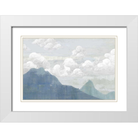 The Climb I White Modern Wood Framed Art Print with Double Matting by Ciullini, Andrea
