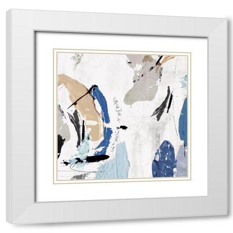 Brave New World III White Modern Wood Framed Art Print with Double Matting by Nadjah