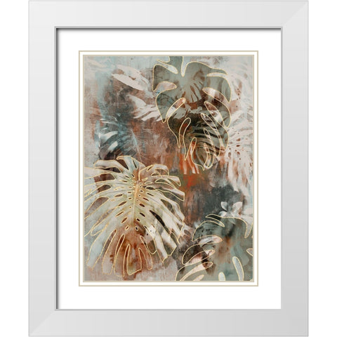 Monstera Jungle II White Modern Wood Framed Art Print with Double Matting by Haase, Andrea
